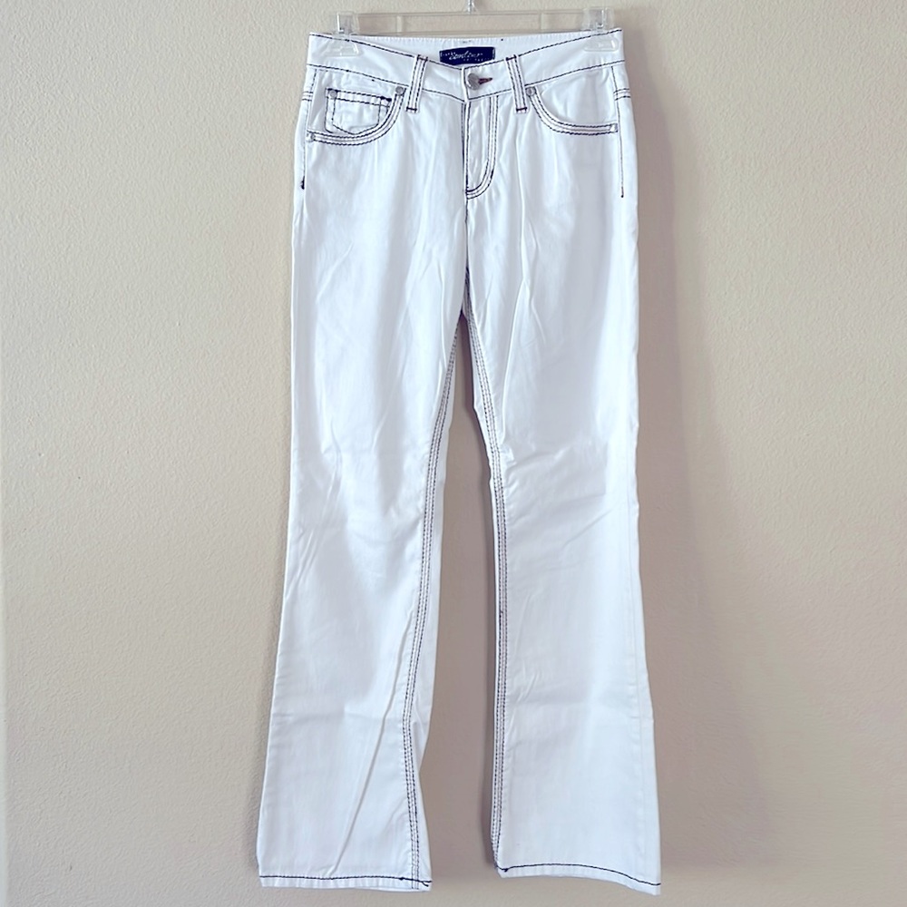 Cache Contour Collection White Bootcut Pants, Sz 4 - image 1